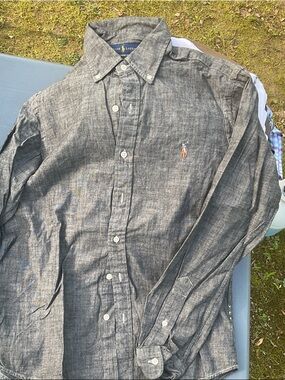 Polo by Ralph Lauren Dark Charcoal Button-Down Shirt